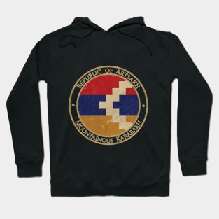 Vintage Republic of Artsakh Asia Asian Flag Hoodie